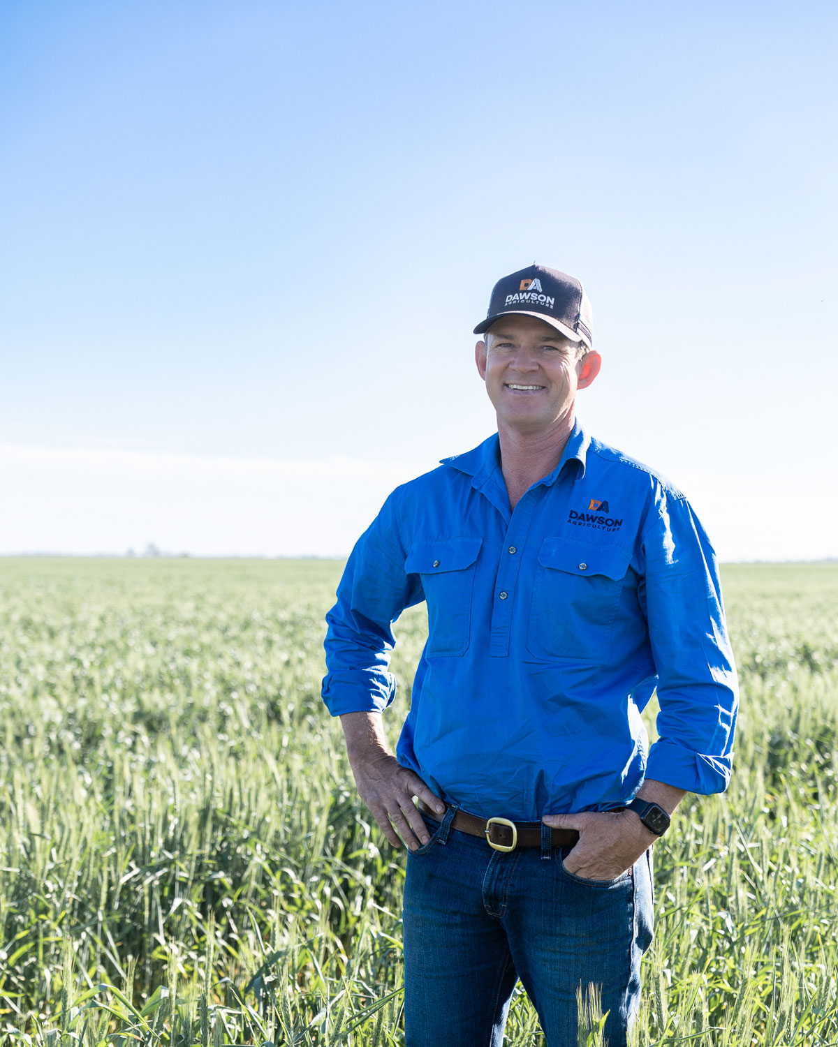 Jeremy Dawson, founder of Dawson Ag, standing in a paddock near Dalby